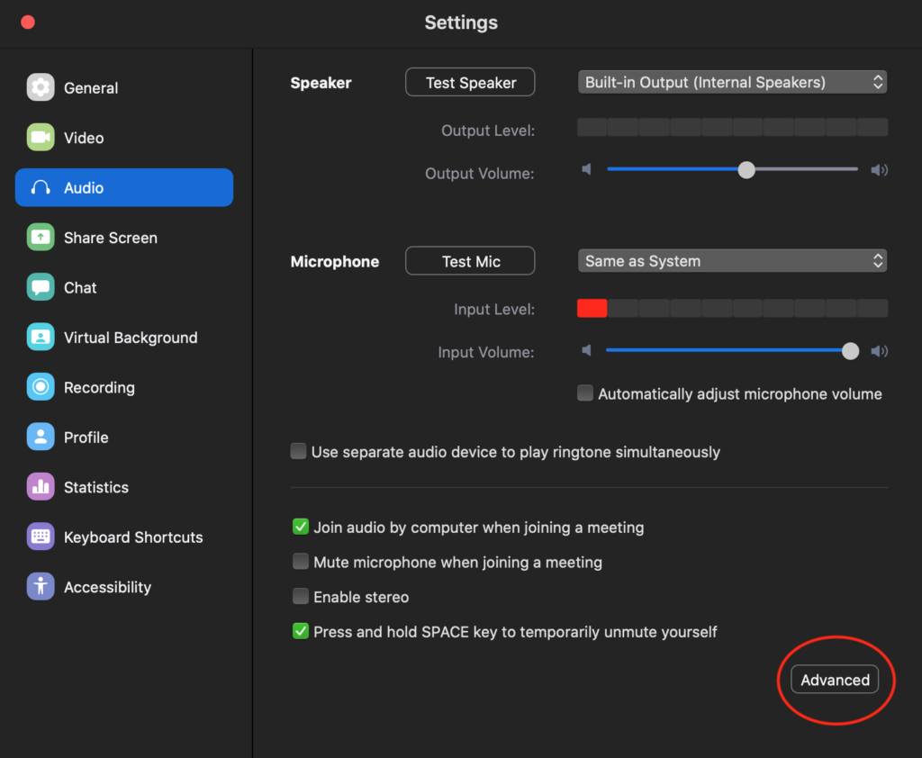 How to easily set up your Zoom Client for optimal sound Federico Musgrove